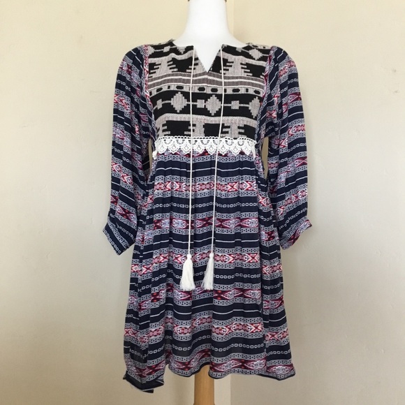 Hayden Los Angeles Dress Boho Tassel Size S - Picture 1 of 8